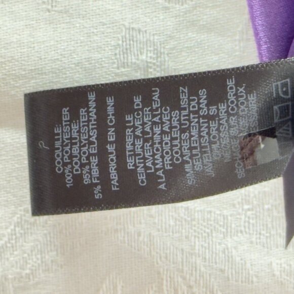 EXPRESS X-Small Purple & Black Sleeveless Keyhole Elastic Waist Dress (XS 0-2) - Picture 11 of 11